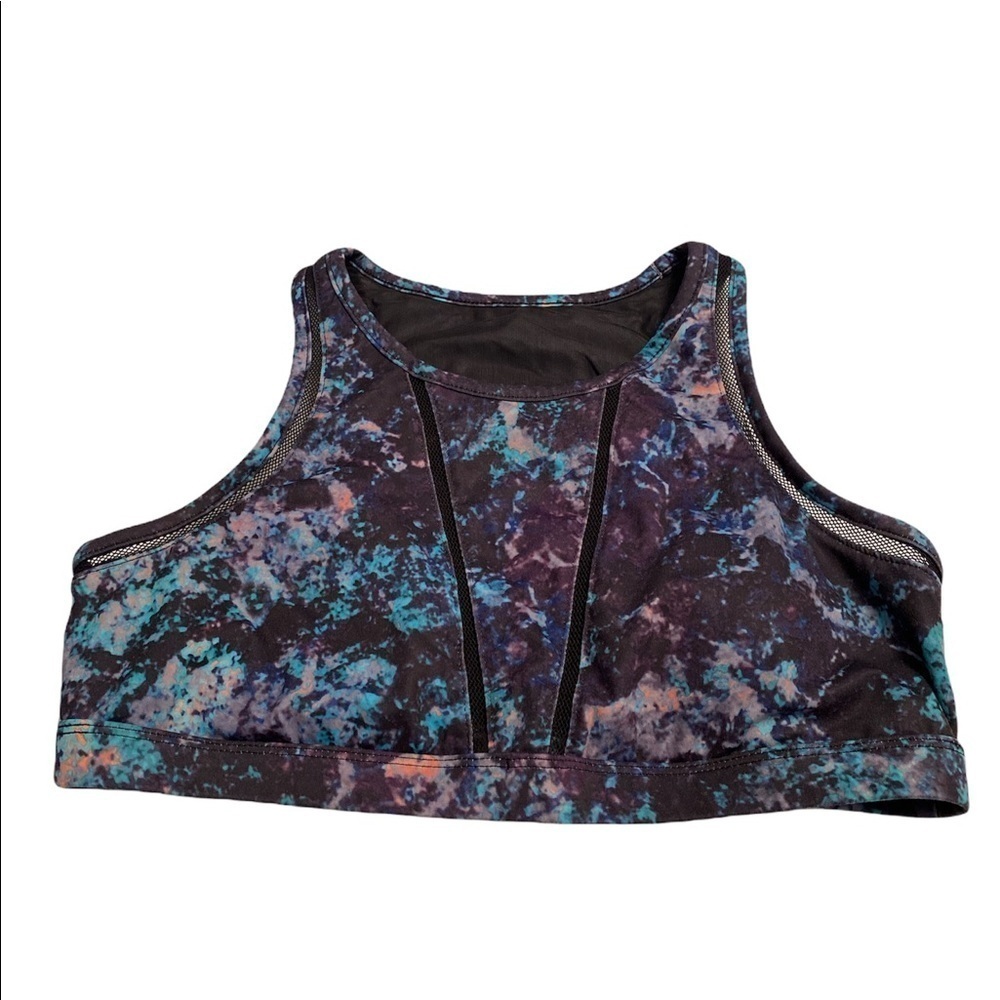 Fabletics sports bra multicolor lightly padded light mesh lining Size Medium